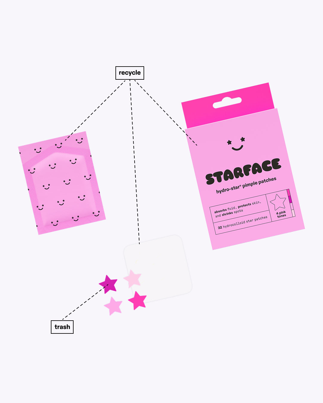 pink star