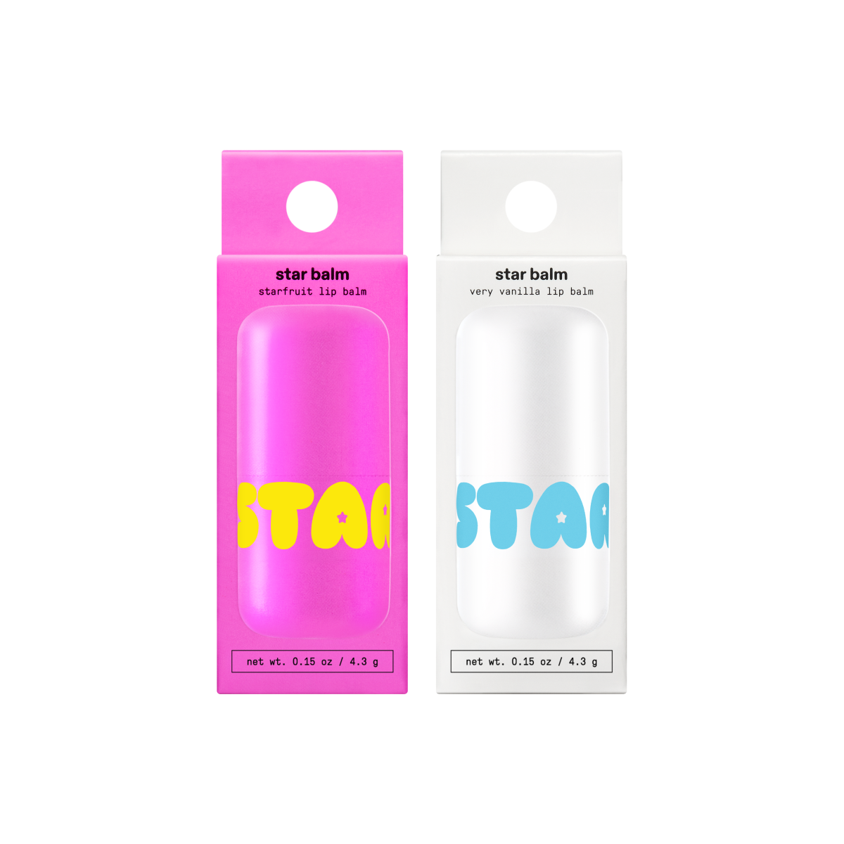 black + pink star duo