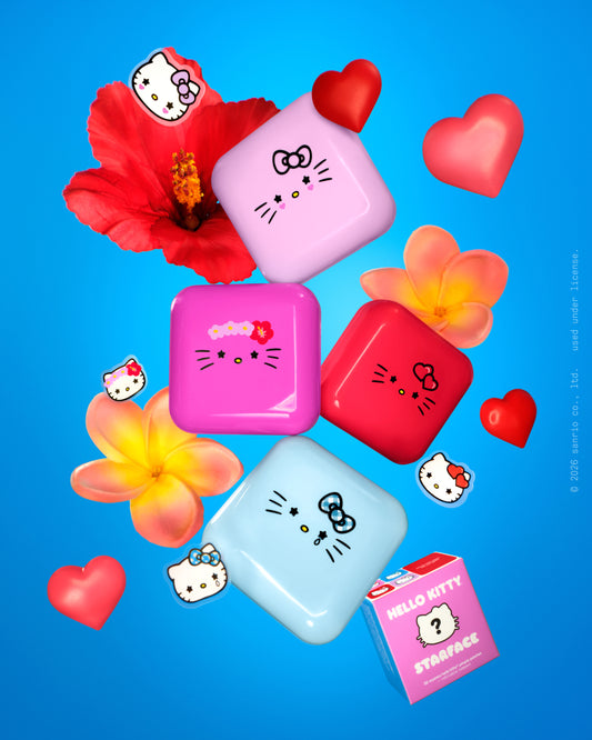 The Starface Big Hello Kitty® Mystery Compact, a special-edition blind box. One of four surprise Hello Kitty® designs.